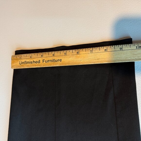 St John Women 8 Dress Pant Straight Leg Press Pleated Black Minimalist Classic - Picture 11 of 12